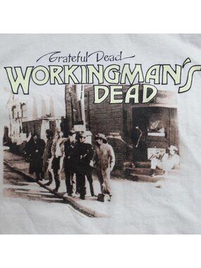 Vintage Grateful Dead Shirt Medium Beige Workingman's Dead 2004 Stanley Mouse
